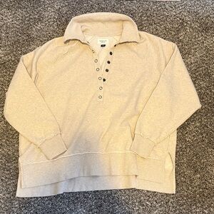 American Eagle Big Hug Henley Sweatshirt